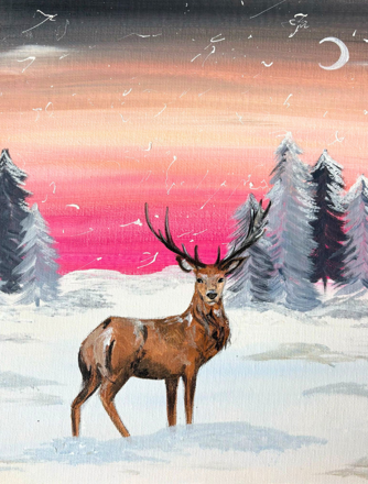 Lovely Brushly Christmas Stag