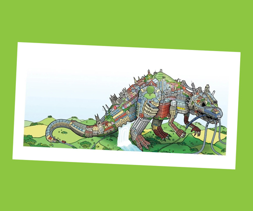 Andy Council Dinosaur Print