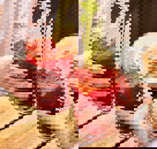 Brunch dreams, all day, every day. Bloody Marys and pancakes all around.