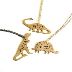 Pizza dino necklace 240